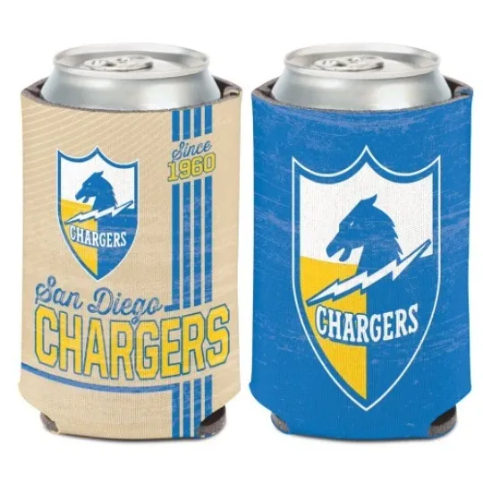 Discover Los Angeles Chargers Classic Logo Soft Foam Can Cooler Sleeve