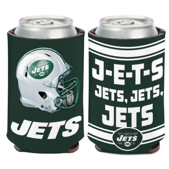 Discover New York Jets 2-Sided Soft Foam Can Cooler Sleeve