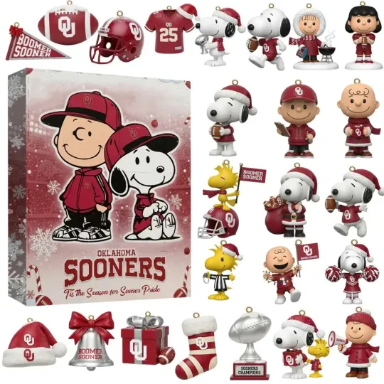 Discover SN00PY Oklahoma Sooners Acrylic Advent Calendar Blind Box
