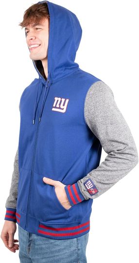 Discover Ultra Game football Men's Ultimate Full Zip Varsity Hoodie Sweatshirt