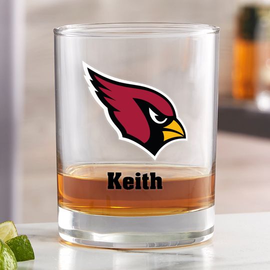 Discover football Arizonna Cardinals Printed Whiskey Glass, Gifts for Him, Football Gift, Father's Day Gifts, Gifts for Dad, Personalized Gifts for Dad