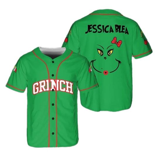 Discover Custom The funny character Christmas Baseball Jersey, Custom Team Name Number Baseball Jersey, Custom Baseball Jersey for Men Women Youth Kid