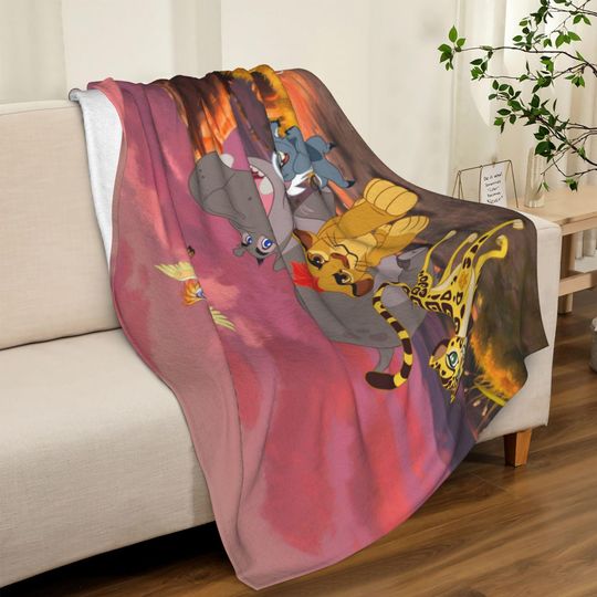 Discover Personalized The Lion Guard Blanket | Custom Theme Flannel Blanket | Cute Blanket with Name | Gift for Kids | Birthday Gift