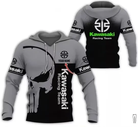 Hot Personalized Kawasaki Racing Team All Over Printed 3D Hoodie