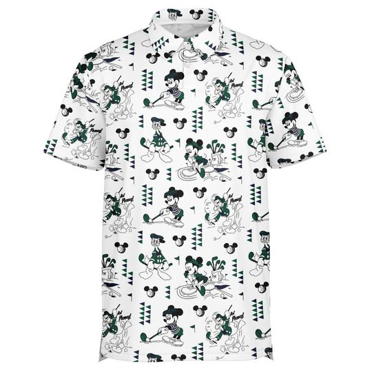 Discover Disney Mickey Mouse Golf And Recreation Club Polo, Dad Golfing Club, Retro Disney Sport Shirt, Disney Golf Club Donald Duck, Golf Gift