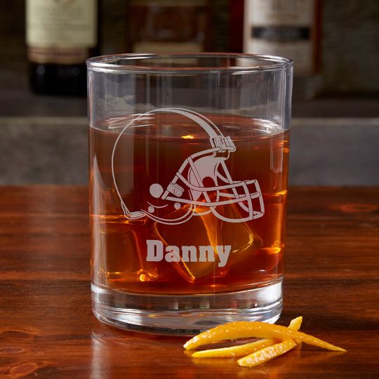 football Cleveland Browns Engraved Old Fashioned Whiskey Glass, Gifts for Him, Football Gift, Father's Day Gifts, Gifts for Dad