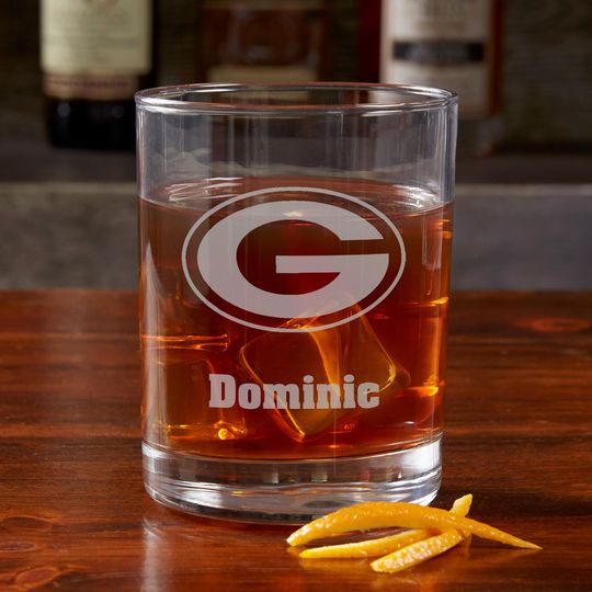 Discover football Green Bay Packers Engraved Old Fashioned Whiskey Glass, Gifts for Him, Football Gift, Father's Day Gifts, Gifts for Dad