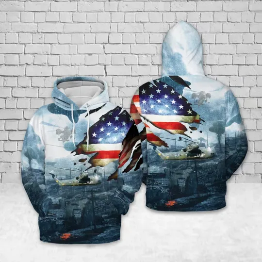 Discover US Army Sikorsky CH-37 Mojave Hoodie 3D