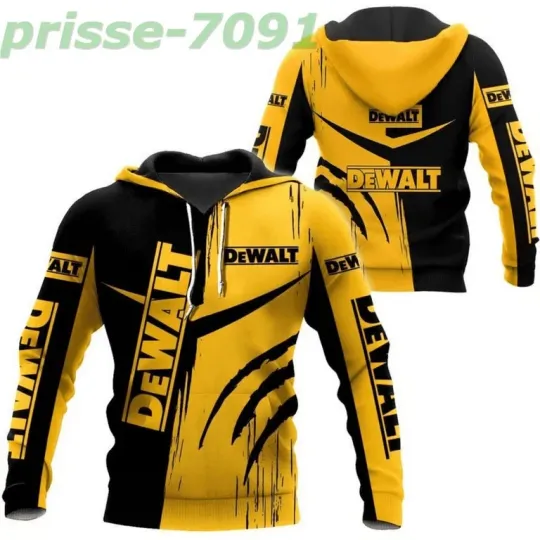 Discover Dewalt Tool Yell Men Hoodie 3D All Over Print Pullover Men Lightweight Hoodie
