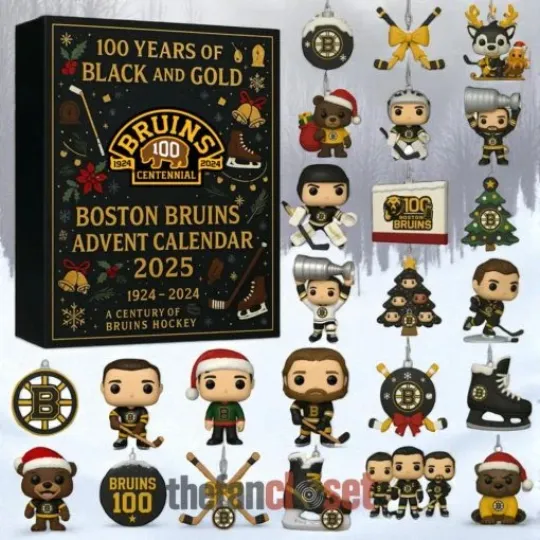 Boston Bruins 100th Anniversary 2D Flat Advent Calendar