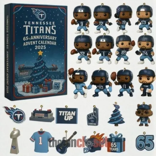 Discover HOT!! Tennessee Titans 65th Anniversary Advent Calendar 2025