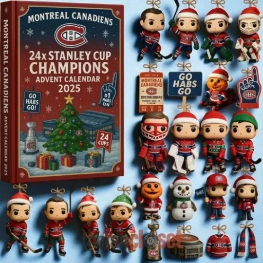 Discover HOT!! Montreal Canadiens 24x Stanley Cup Champions Advent Calendar