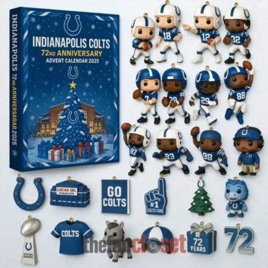 Discover HOT!! Indianapolis Colts 72nd Anniversary Advent Calendar 2025