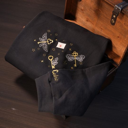 Discover Emboidered wizard  Sweater shirt, emboidered wingkey hoodie, Hp school  Sweatshirt