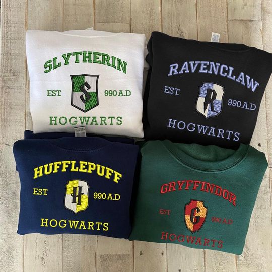 Discover Magic Team Embroidered Sweatshirt, HP Team Shirt, Magic Movie Tee, Wizard Gift For Fan ESH6015-6018