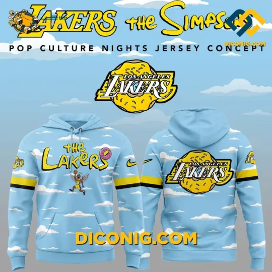 L@kers x Simpsons Hoodie 2025 Custom