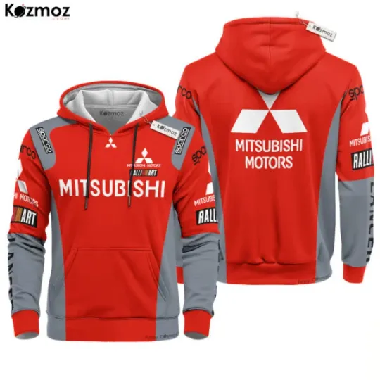 Discover Mitsubishi Hoodie Ralliart Sparco Lancer Evolution Racing Uniform