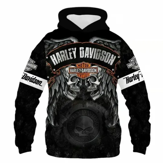 Haarleyy Davidson 3D Hoodie, Haarleyy Davidson Unisex Size Full Lightweight Hoodie