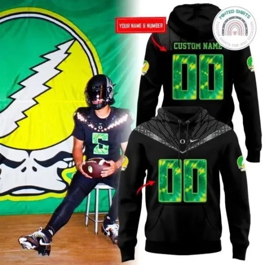 HOT!!Oreg ducks X Grateful De@d Hoodie 3D