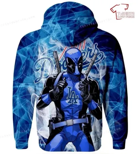 L.A. D0dg*rs Deadpool Full Print 3D Hoodie Gift Fans