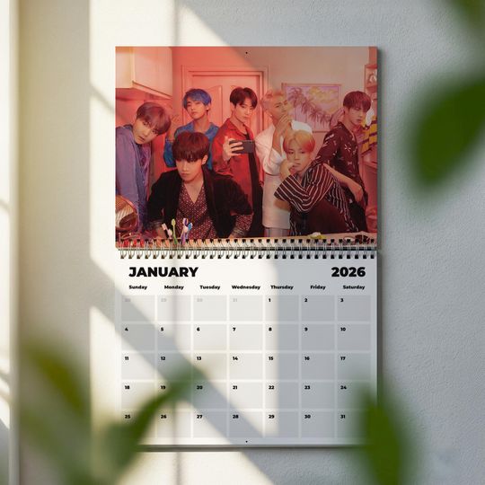 BTS 2026 Wall Calendar - Kpop Gift for Army