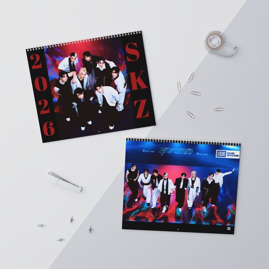 Discover SKZ Stray Kids 2026 Wall Calendar, Kpop Fan Gift