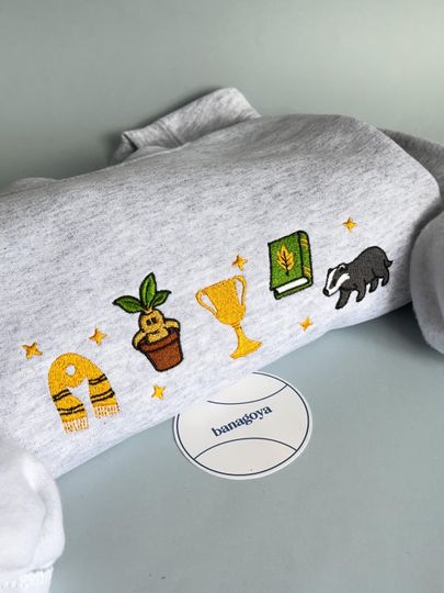 Discover Embroidered sweatshirt Wizard, Enchanted Garden sweatshirt, Magic Embroidered Hoodie, Wizard staff, Fantasy Embroidered Shirt, Book lover