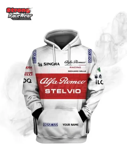 Discover Alfa Romeo Hoodie, Full Men's  Printed 3D