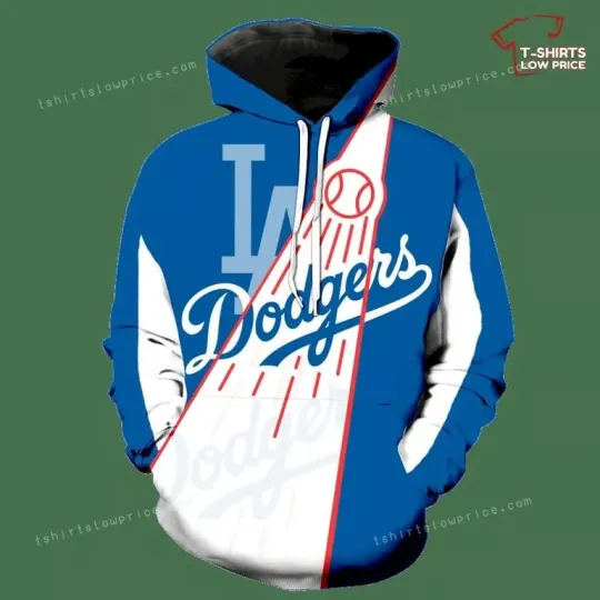 Discover L.A. D0dg*rs Over Print 3D Hoodie & Zipper Men Women