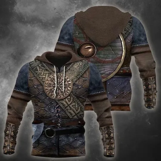 Discover Vikings Armor Classic 3D Hoodie All Over Print Christmas Gift Best Price