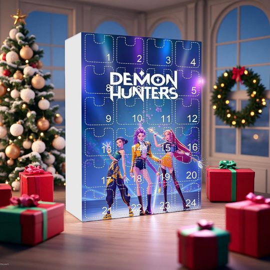 Huntrix Demon Hunters Advent Calendar 2025 Christmas K-Pop Countdown Acrylic Blind Box