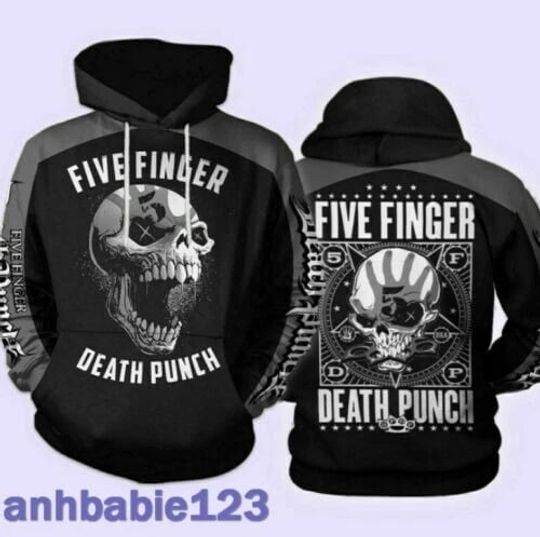 3D Lightweight Hoodie Five Finger Death Punch V3 Unisex All Over Prints