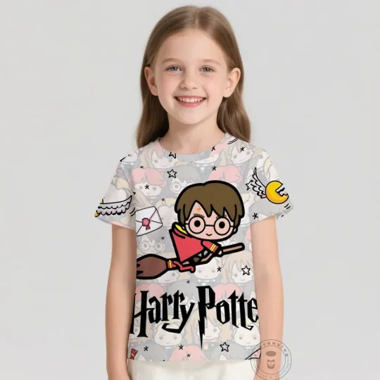 Discover New Summer Fashion Harry Potter 3D Print T Shirt Kids O-Neck T-Shirts Casual Boy Girl Children Oversized Tees Tops Clothing