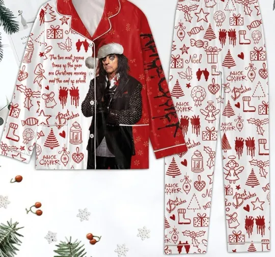 Discover Aljce C0oper Best Wishes For Christmas Pyjama Pajamas Set