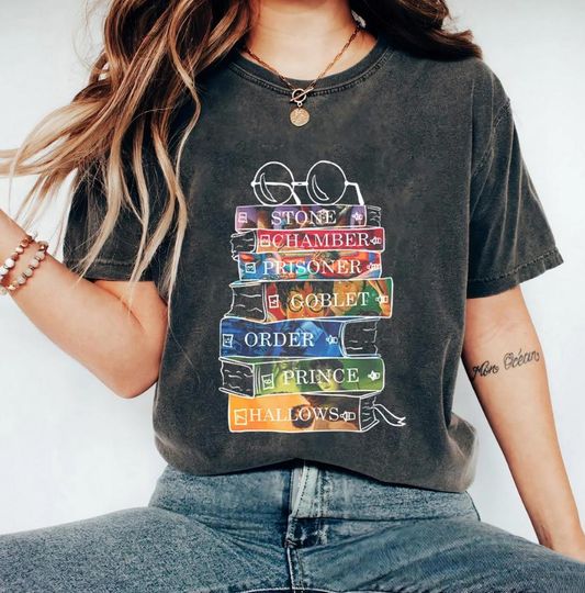 Discover Wizard Castle Book Shirt, Hp Comfort Color Shirt, Reading Book Wizard Shirt, Magic Books Hoodie, Wizard Book Lover Gift