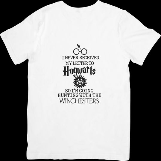 Hogwarts Letter & Winchesters Crossover T-Shirt
