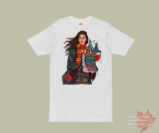 Discover Harry Potter t-shirt  J.K. Rowling wizarding world heavyweight boyfriend fit bookish tee