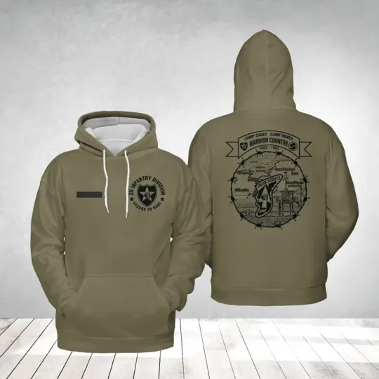 Discover Custom Name US Army 2nd Infantry Division Imjin Scouts South Korea 3D Hoodie