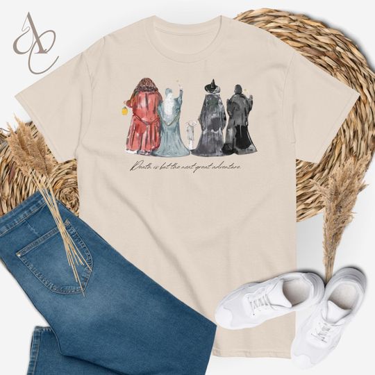 Discover Death is but an adventure. HP Tee