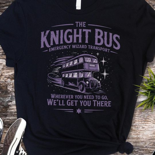 Discover Knight Bus Wizard Shirt | Magical Emergency Transport Tee | Wizard Fan Gift | Fantasy Double Decker Bus Shirt | Potterhead Unisex Tee