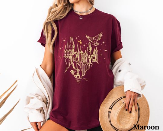 Discover Wizarding School Sweatshirt: Magic Castle, Owl, Golden Snitch