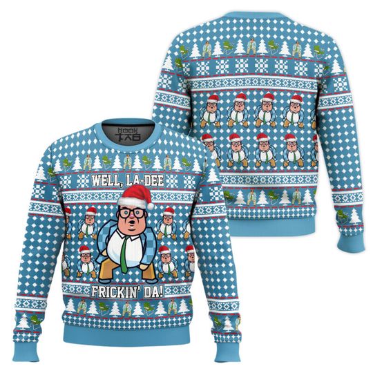 Saturday Night Live Matt Foley Well Ugly Christmas Sweater Holiday Xmas Party Funny Pullover Plus Size Christmas Gift Sweater