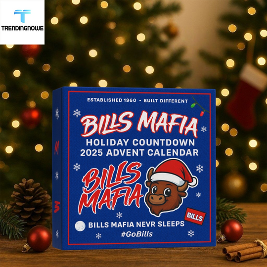 Buffalo Bills Mafia Advent Calendar 2025 Christmas Collector Gift For Football Fans