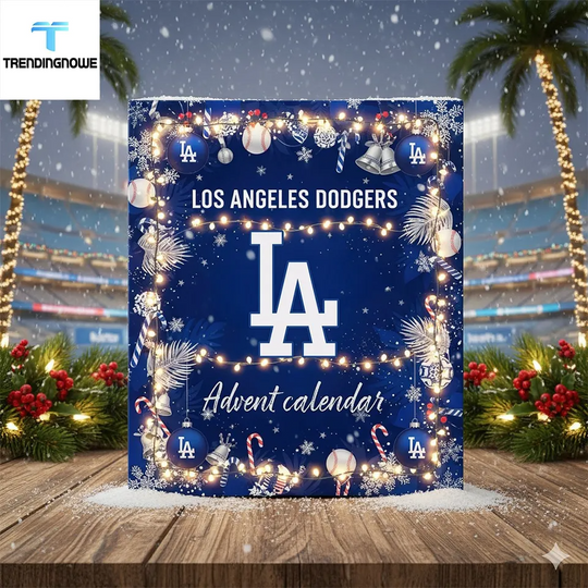 Discover Dodgers Championship Series 2025 Advent Calendar, 24 Surprise Gifts For Baseball Fans, 2D Acrylic Decor