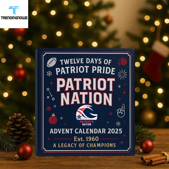 Discover New England Patriots Nation Advent Calendar 2025 Champion Spirit Christmas Countdown