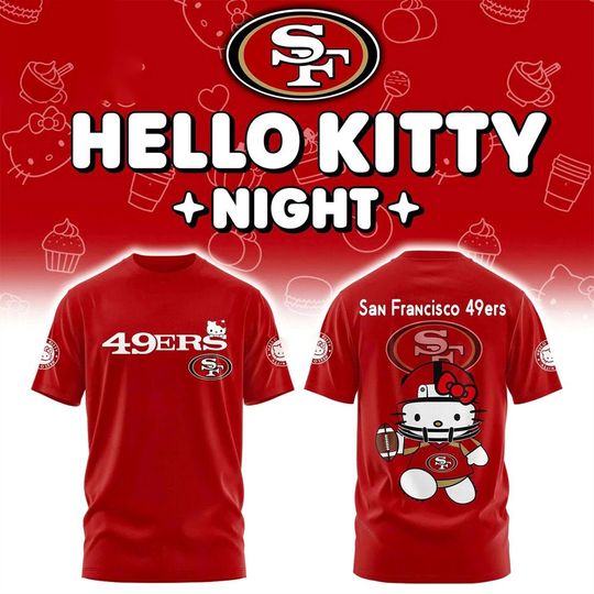 San Francisco 49ers Hello Kitty 2025 Shirt