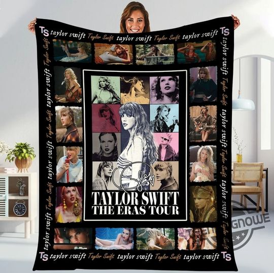 Discover Swift Fleece Blanket - Eras Tour Concert Gift for Her