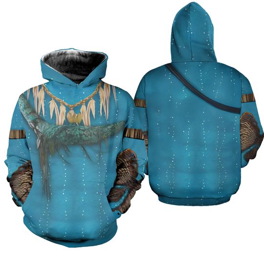 Neytiri Avatar Cosplay Hoodie Leggings Set, Avatar Omaticaya Costume, The Way of Water Hoodie, Animal Kingdom The World of Avatar Outfits