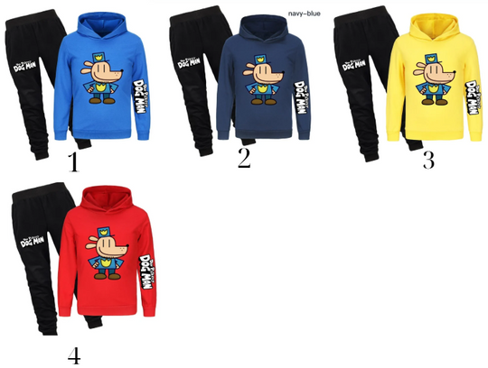 Discover Dog Man Boys' Hoodie and Joggers Set