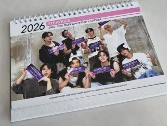 Discover SKZ Stray Kids Photo 2026 2027 Desk Calendar Calender Goods Gift Present